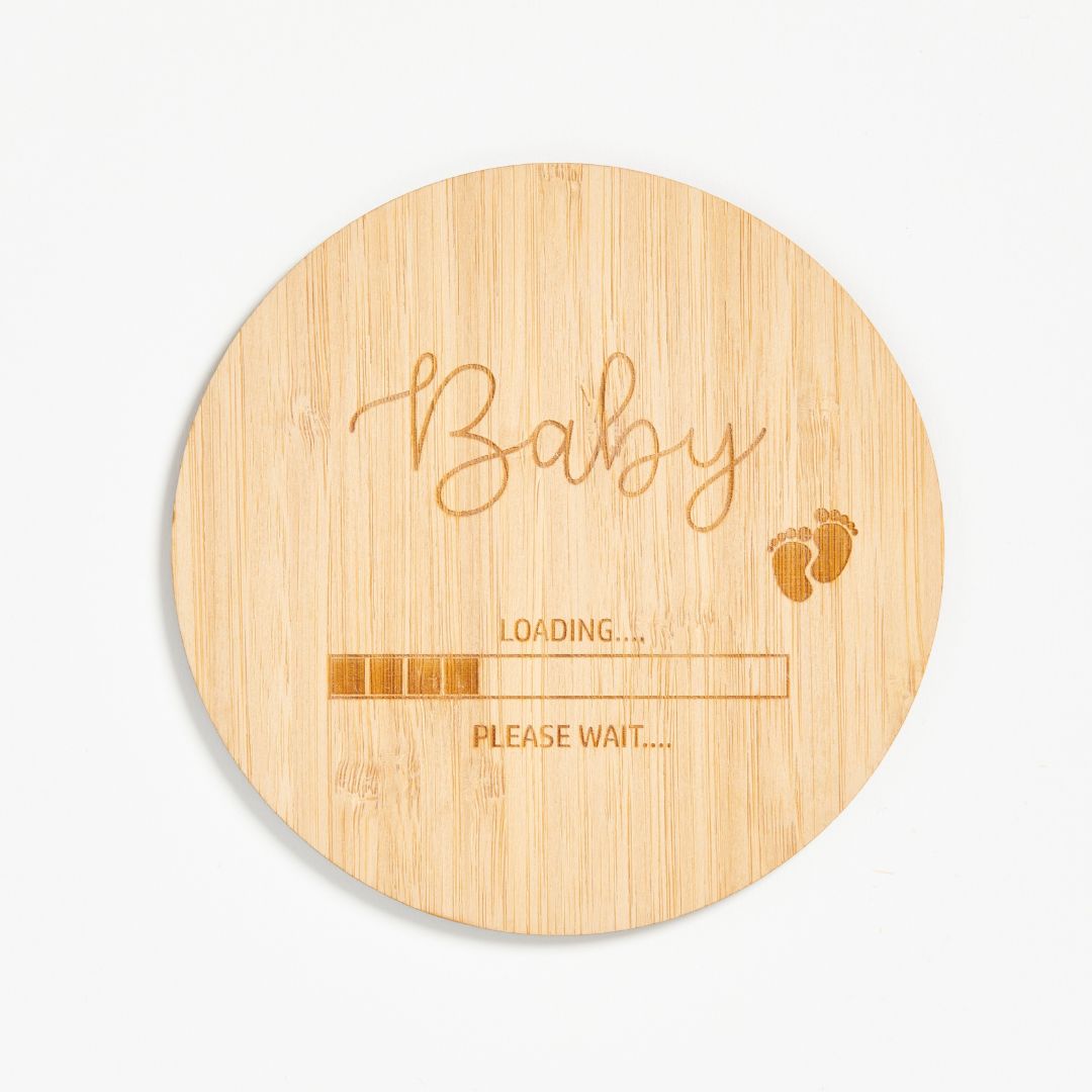 A beautiful image of our baby loading image featuring loading bar.