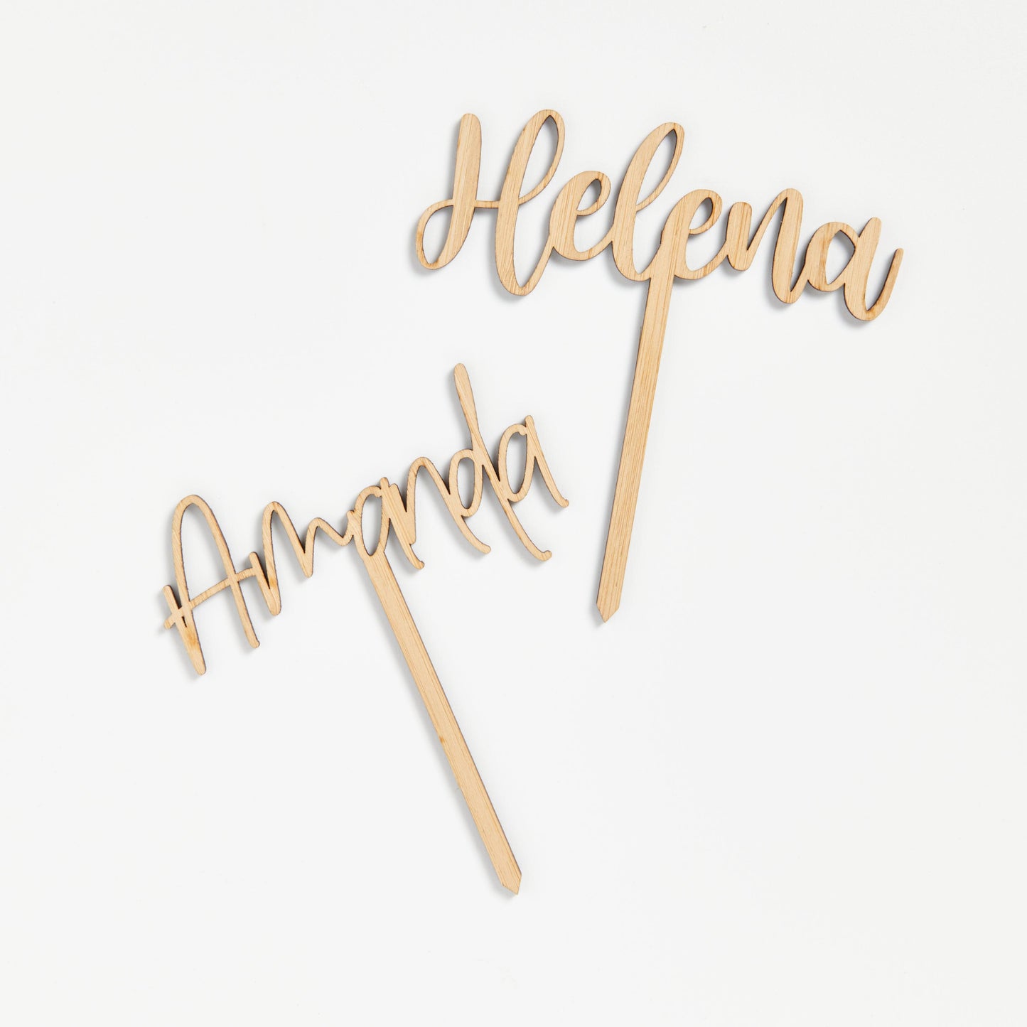 Custom Bamboo Name Topper - Intricate Laser Design