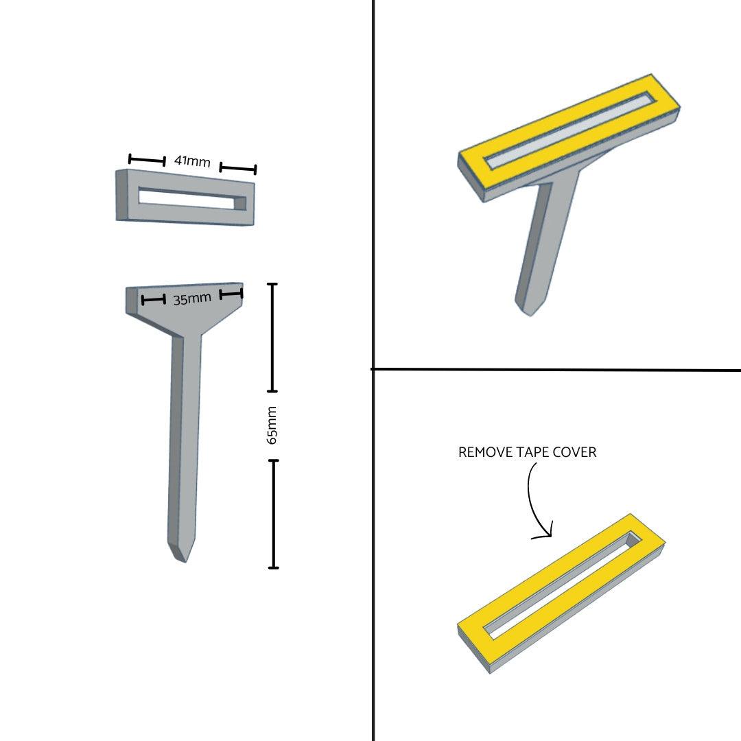 Cake Plaque Holder and Spike - Intricate Laser Design Rendered Instructions.