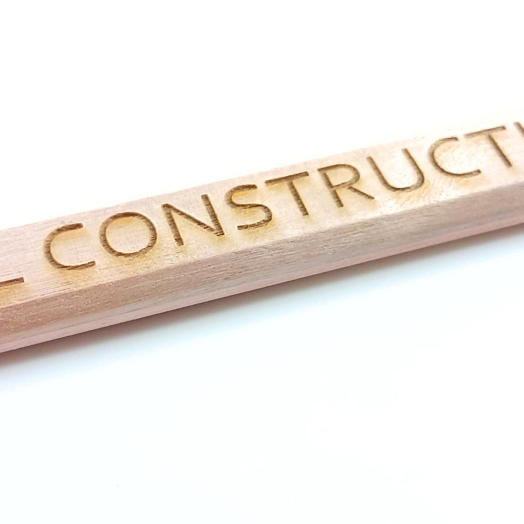Custom Engraved Carpenter Pencils - Intricate Laser Design