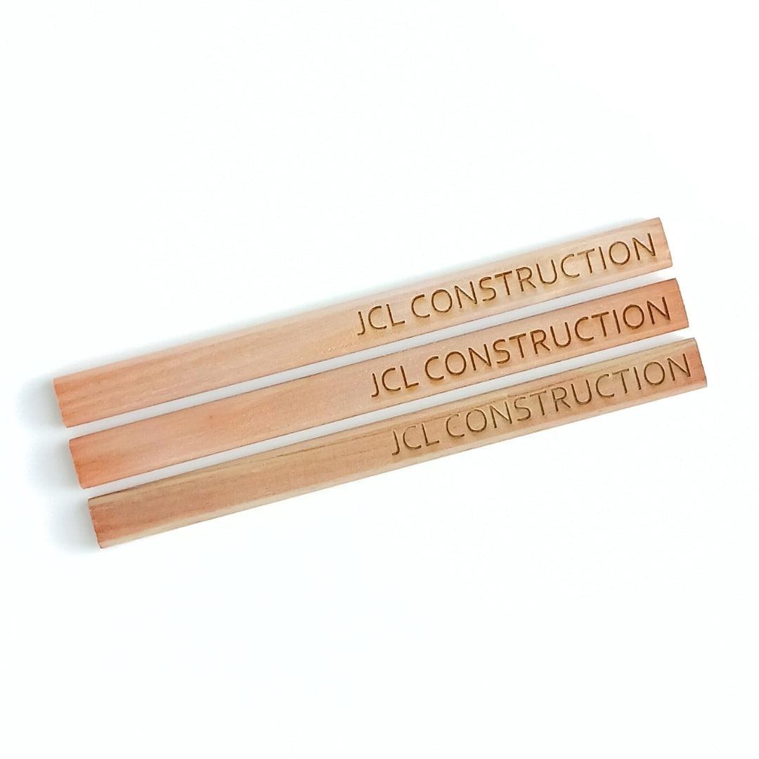 Custom Engraved Carpenter Pencils - Intricate Laser Design