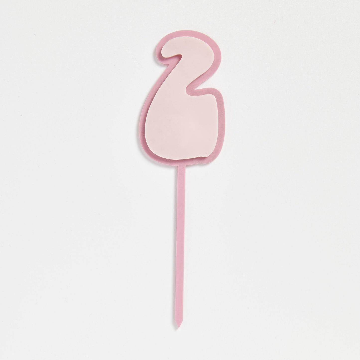 Double Layer Number Toppers - Intricate Laser Design - Showing Sixities Font Number 2.