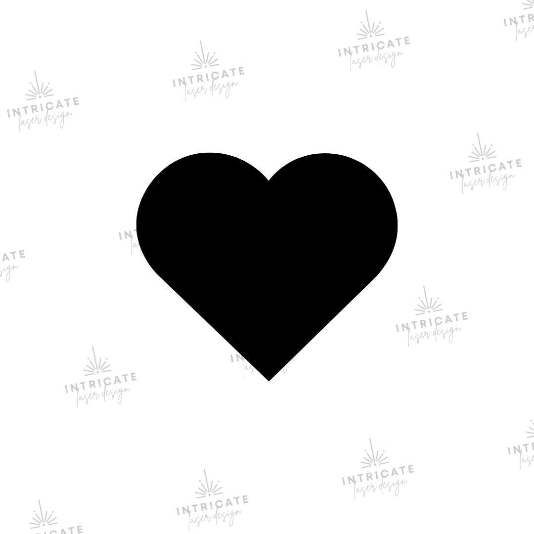 Heart Acrylic Blank - Intricate Laser Design