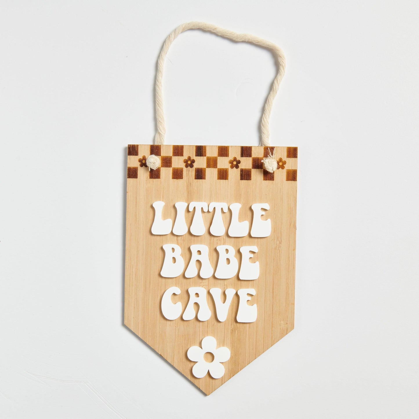 Little Babe Cave Bunting Flag - Intricate Laser Design