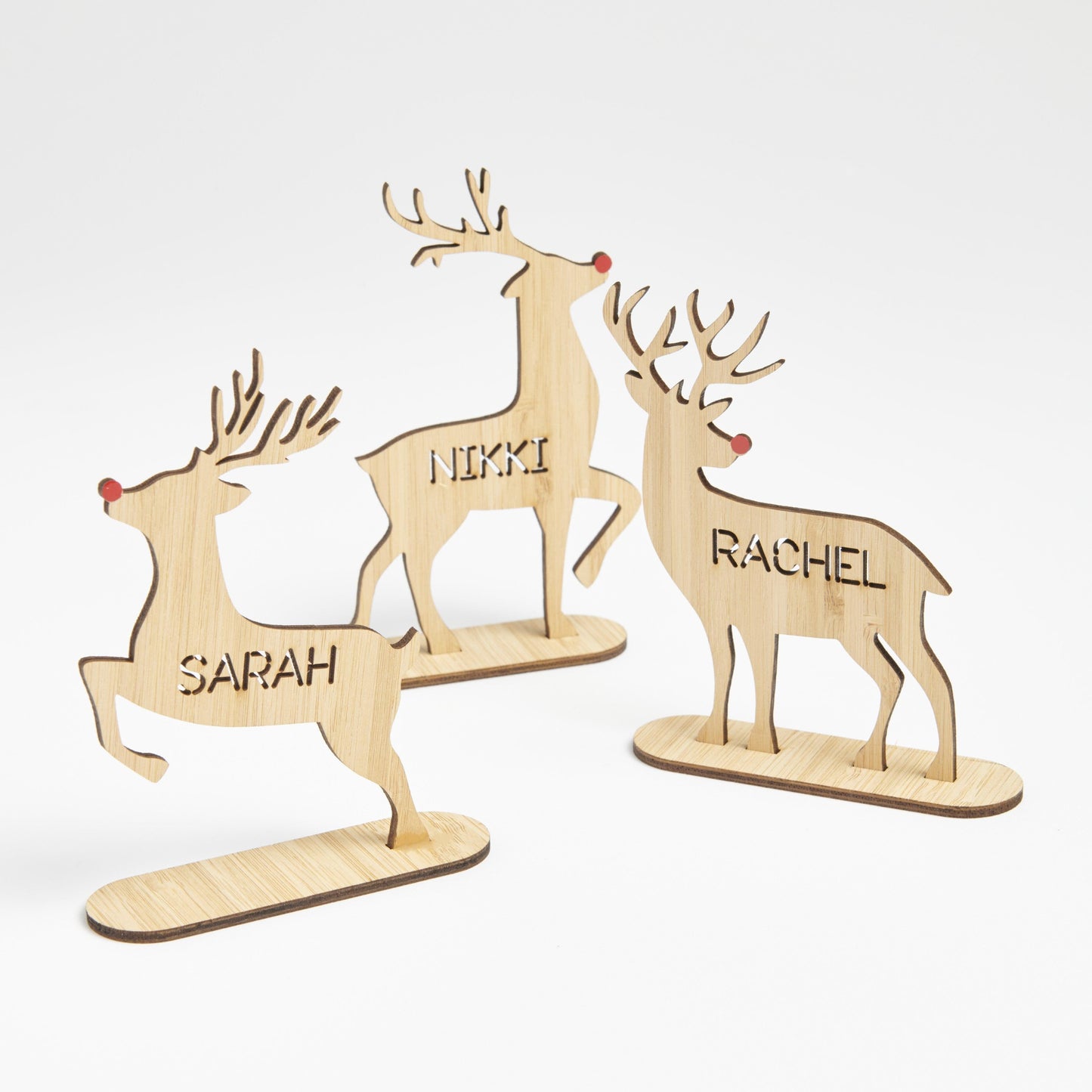 Personalised Reindeer Setting - Intricate Laser Design