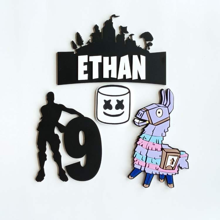 Pinata Cake Topper Set - Intricate Laser Design