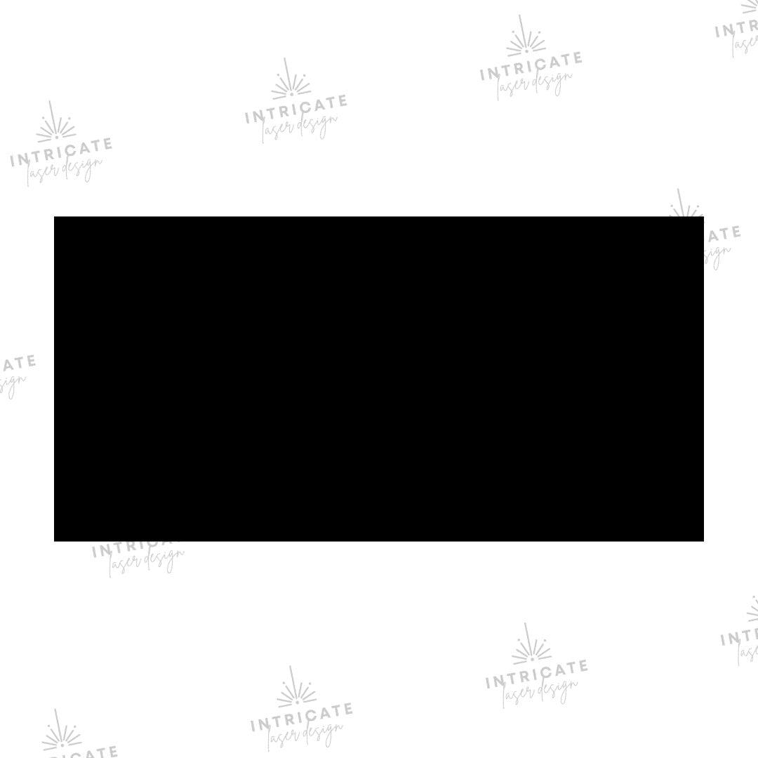 Rectangle Acrylic Blank - Intricate Laser Design