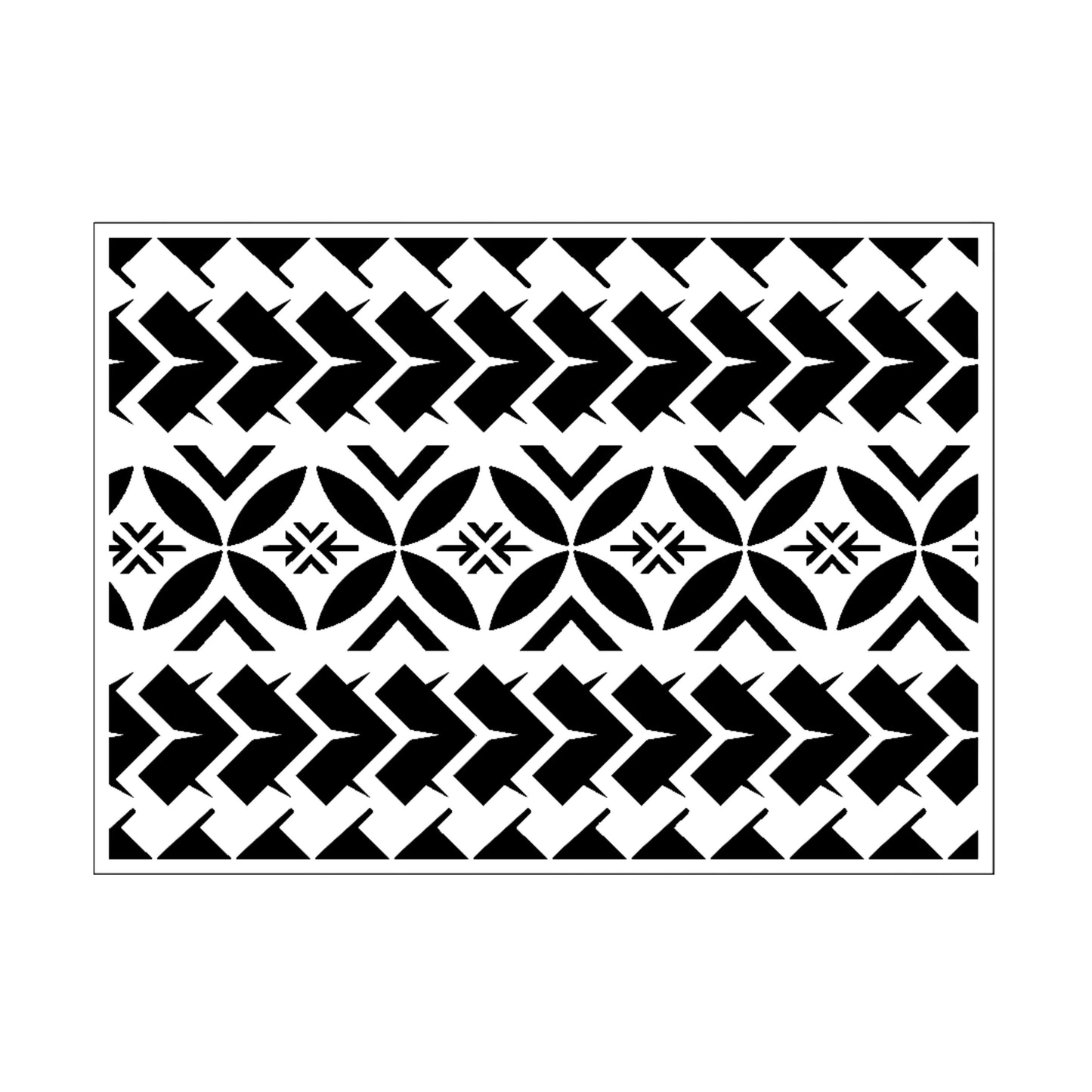 A graphic image depicting our samoan cake stencl.