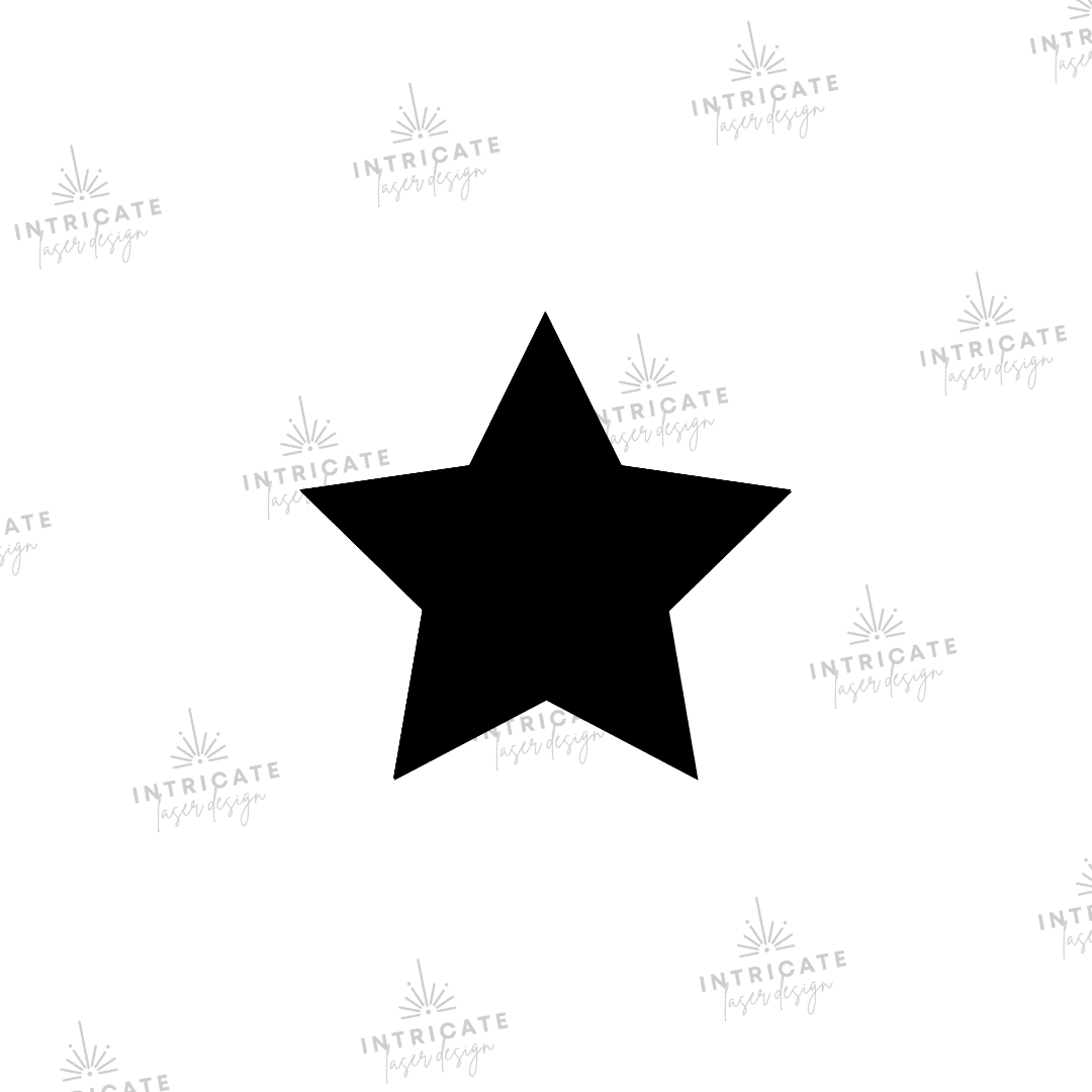 Star Acrylic Blank - Intricate Laser Design