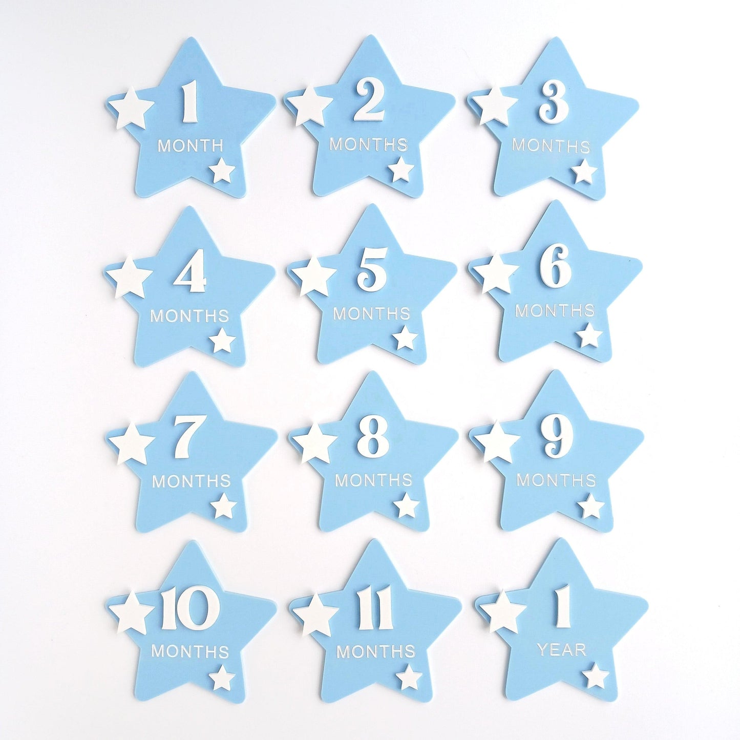 Star Milestones - Intricate Laser Design