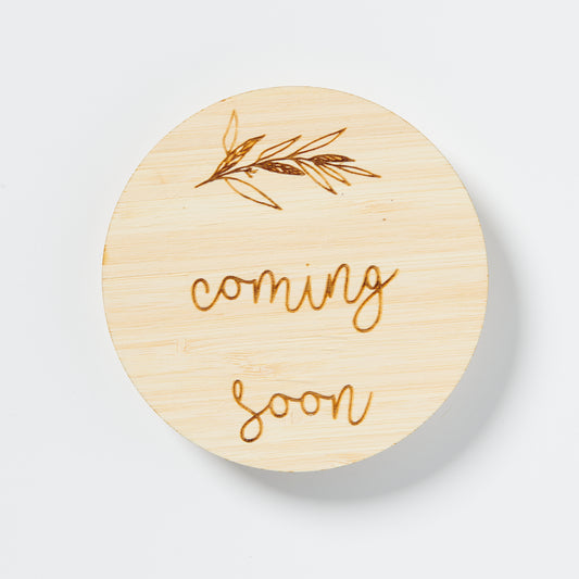 Coming Soon Pregnancy Announcement Token