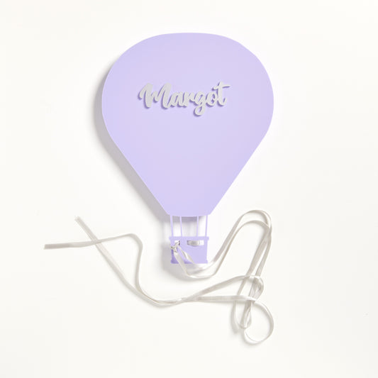 Personalised Hot Air Balloon Name Plaque