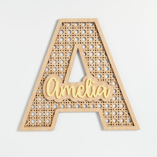 Personalised Rattan Letters