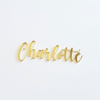 Custom Acrylic Name Plaque - Intricate Laser Design