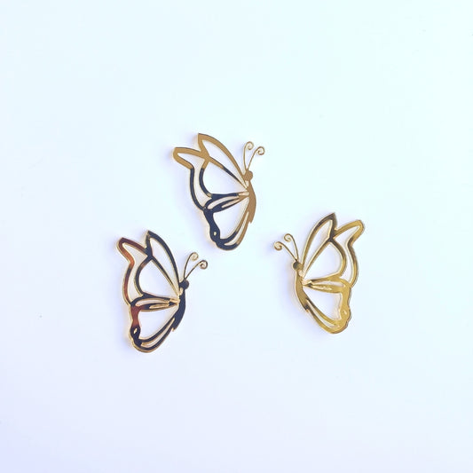 Golden Butterflies - Set of 6