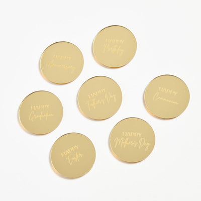 Celebration Decoration Discs - Intricate Laser Design