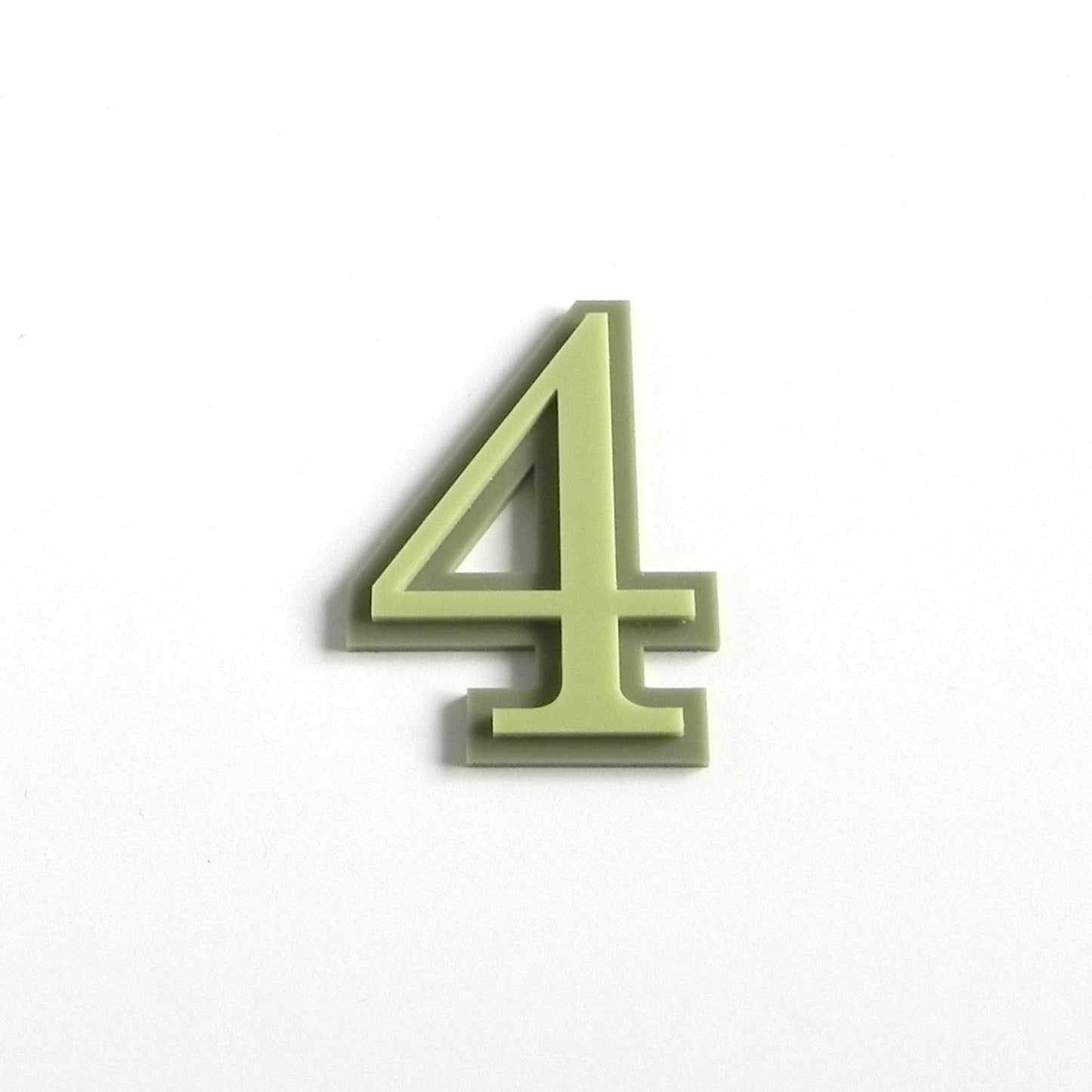 Double Layer Number Plaque