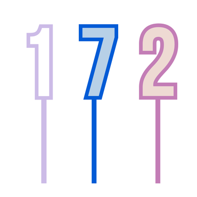 Double Layer Number Toppers - Intricate Laser Design