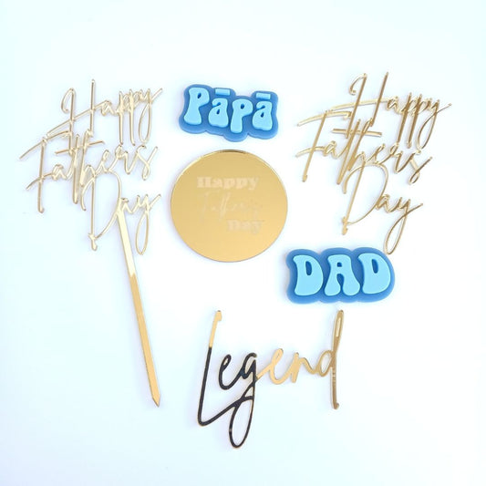 Fathers Day Cake and Cupcake Decorations