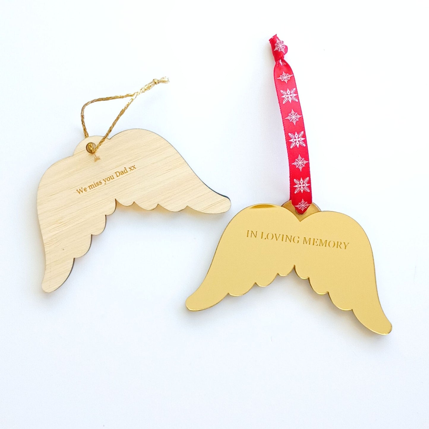 Luxe Remembrance Wings Ornament