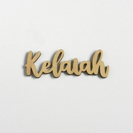 Custom Bamboo Name Plaque - Intricate Laser Design