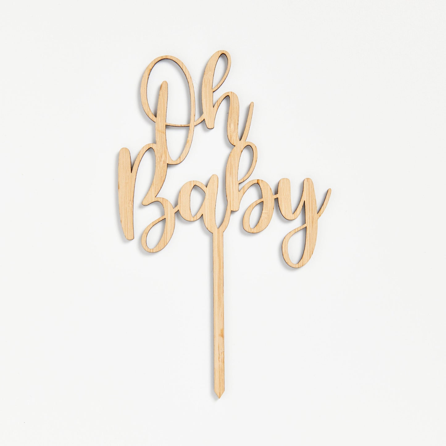 Oh Baby Cake Topper - Intricate Laser Design