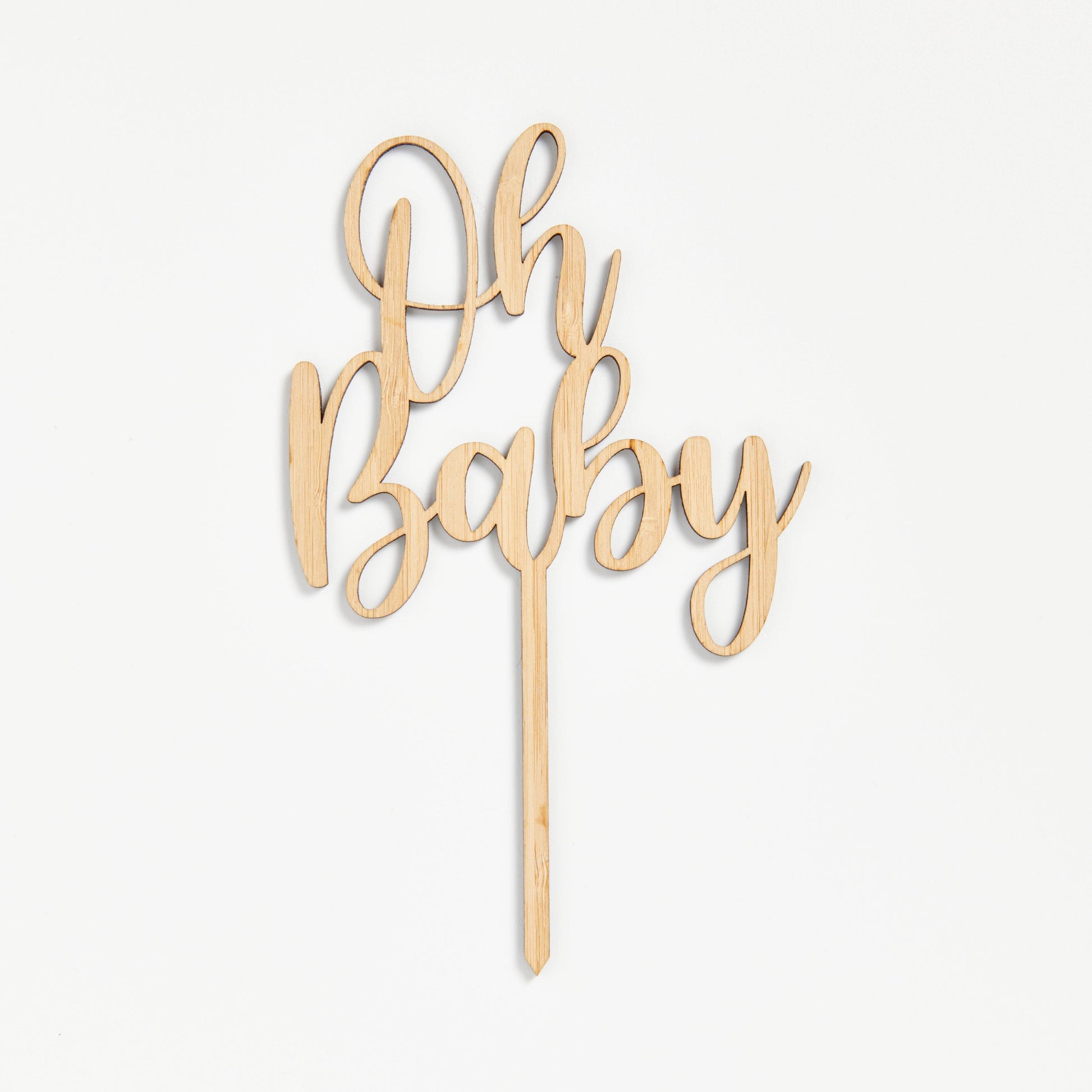 Oh Baby Cake Topper - Intricate Laser Design