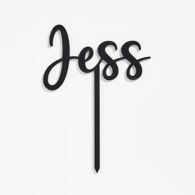 Custom Acrylic Name Topper - Intricate Laser Design